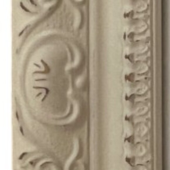 ROOSTER DRAWING White Ornate Cream Frame Signed Pencil Drawing 10.75" x  7.75" H - Picture 5 of 12